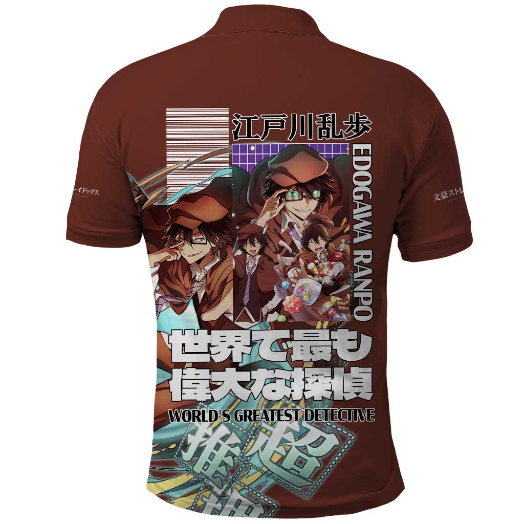 Edogawa Ranpo Bungou Stray Dogs Polo Shirt Japan Anime Style - The Mazicc