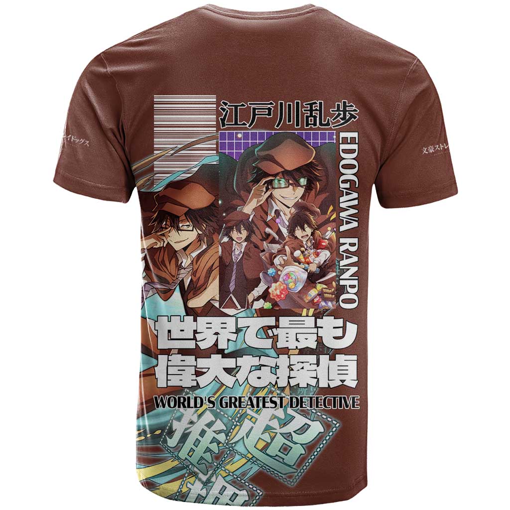 Edogawa Ranpo Bungou Stray Dogs T Shirt Japan Anime Style - The Mazicc