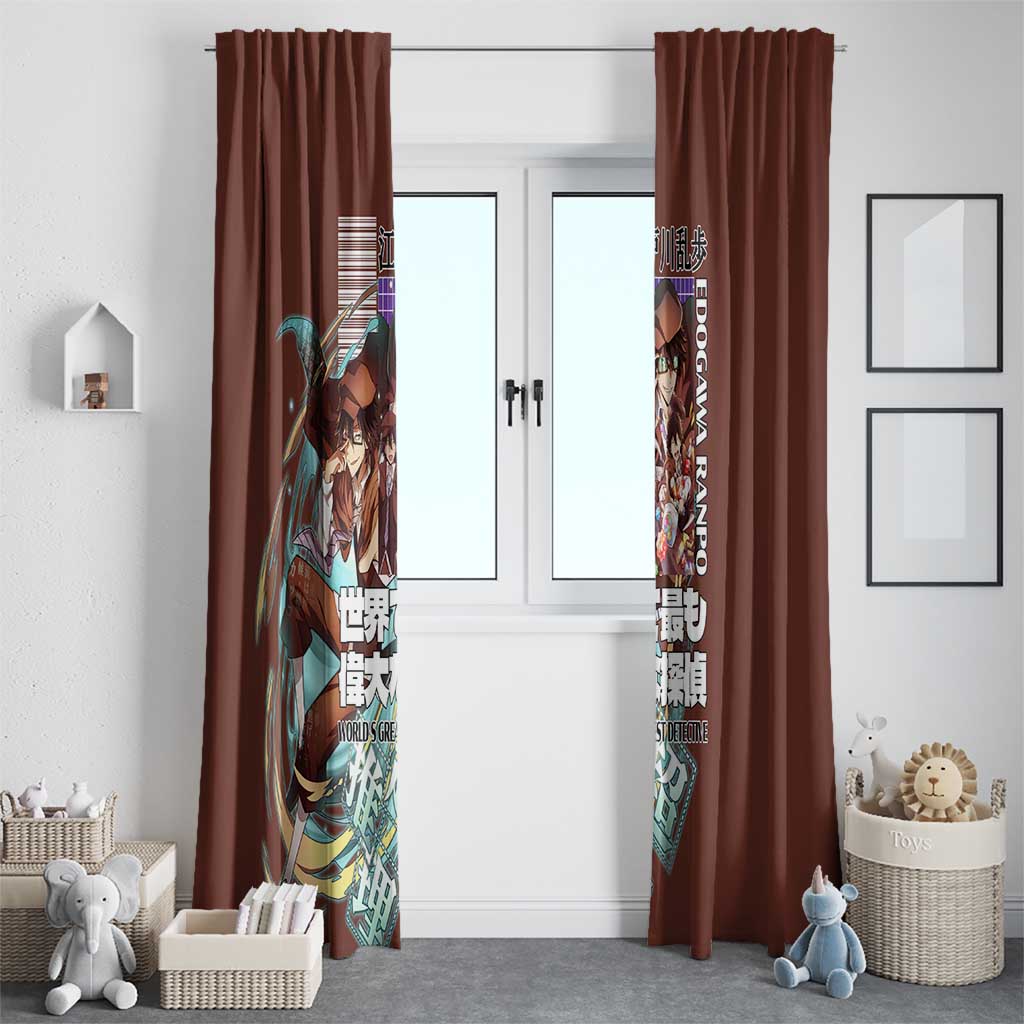 Edogawa Ranpo Bungou Stray Dogs Window Curtain Japan Anime Style - The Mazicc