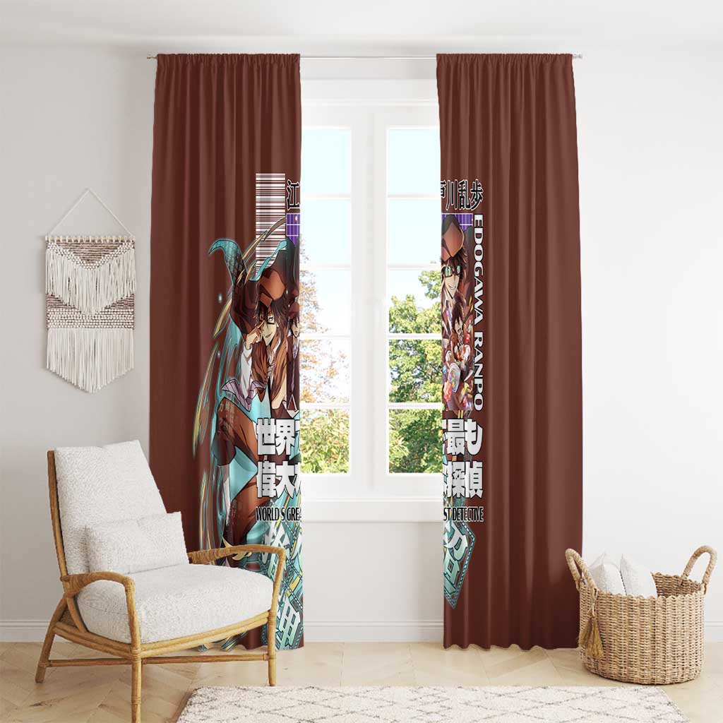 Edogawa Ranpo Bungou Stray Dogs Window Curtain Japan Anime Style - The Mazicc