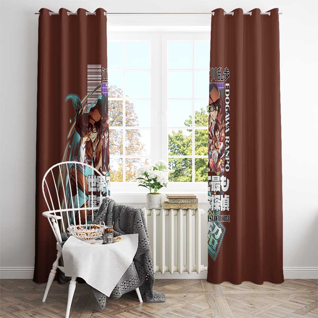 Edogawa Ranpo Bungou Stray Dogs Window Curtain Japan Anime Style - The Mazicc
