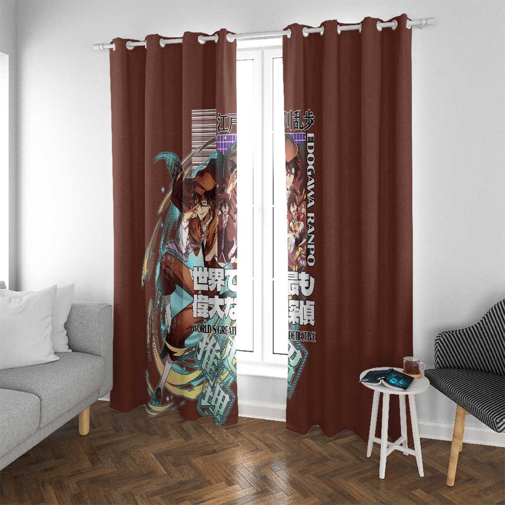 Edogawa Ranpo Bungou Stray Dogs Window Curtain Japan Anime Style - The Mazicc