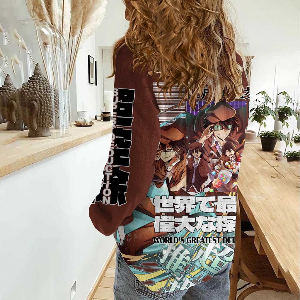 Edogawa Ranpo Bungou Stray Dogs Women Casual Shirt Japan Anime Style - The Mazicc