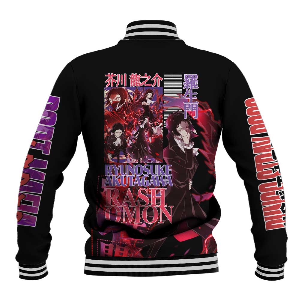 Ryunosuke Akutagawa Bungou Stray Dogs Baseball Jacket Japan Anime Style - The Mazicc