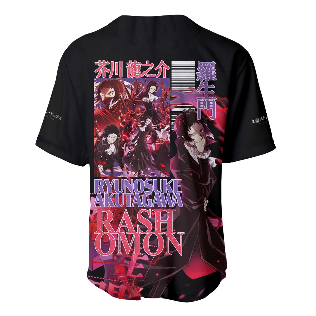 Ryunosuke Akutagawa Bungou Stray Dogs Baseball Jersey Japan Anime Style - The Mazicc
