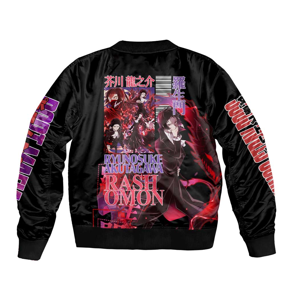 Ryunosuke Akutagawa Bungou Stray Dogs Bomber Jacket Japan Anime Style - The Mazicc