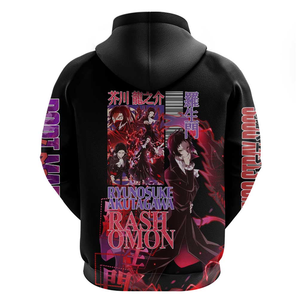 Ryunosuke Akutagawa Bungou Stray Dogs Hoodie Japan Anime Style - The Mazicc