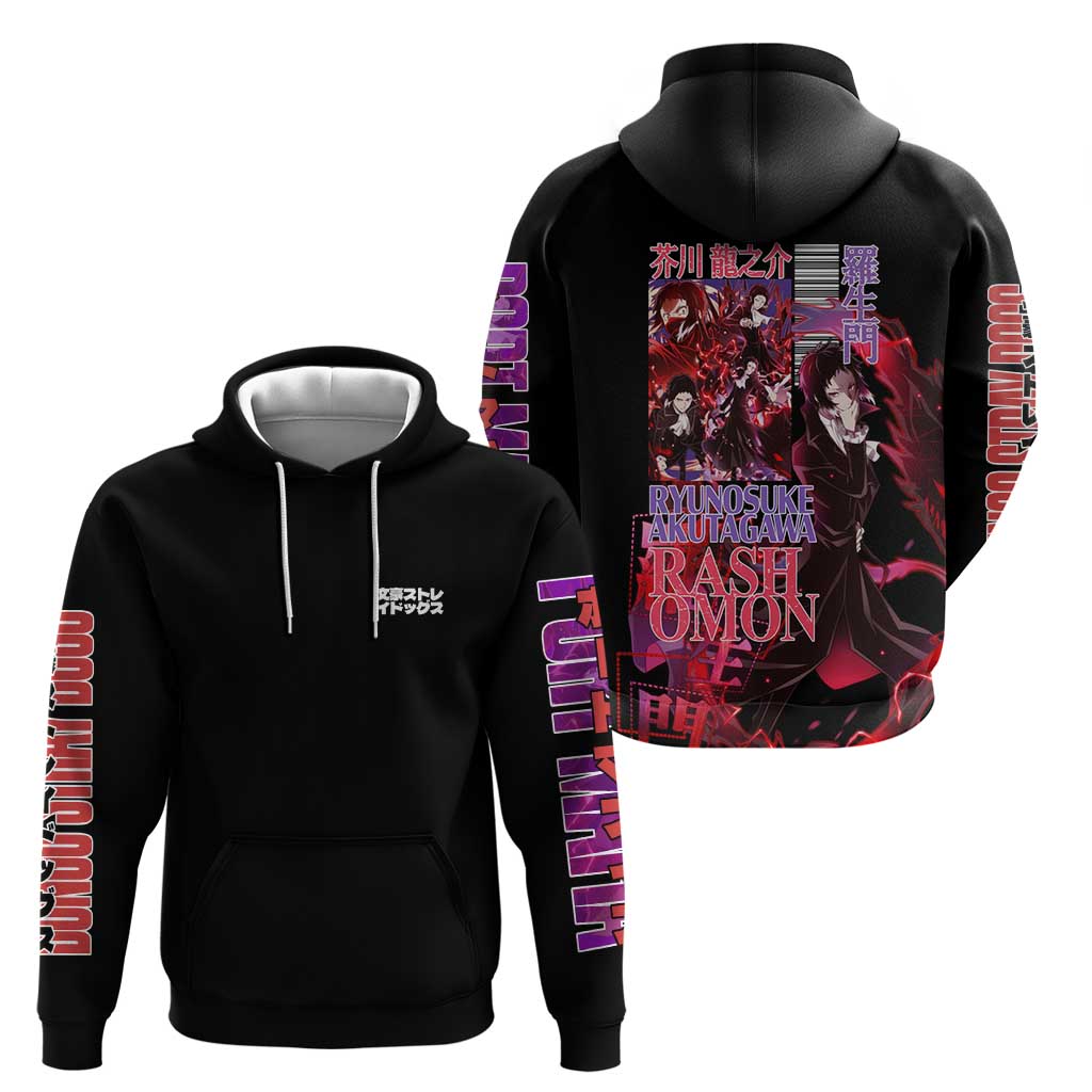 Ryunosuke Akutagawa Bungou Stray Dogs Hoodie Japan Anime Style - The Mazicc