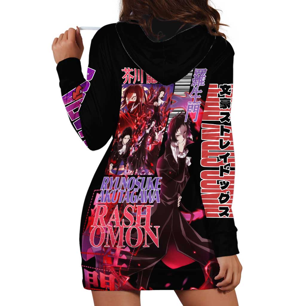 Ryunosuke Akutagawa Bungou Stray Dogs Hoodie Dress Japan Anime Style - The Mazicc
