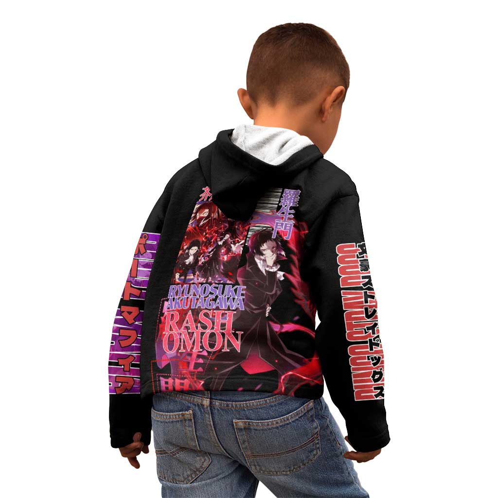 Ryunosuke Akutagawa Bungou Stray Dogs Kid Hoodie Japan Anime Style - The Mazicc