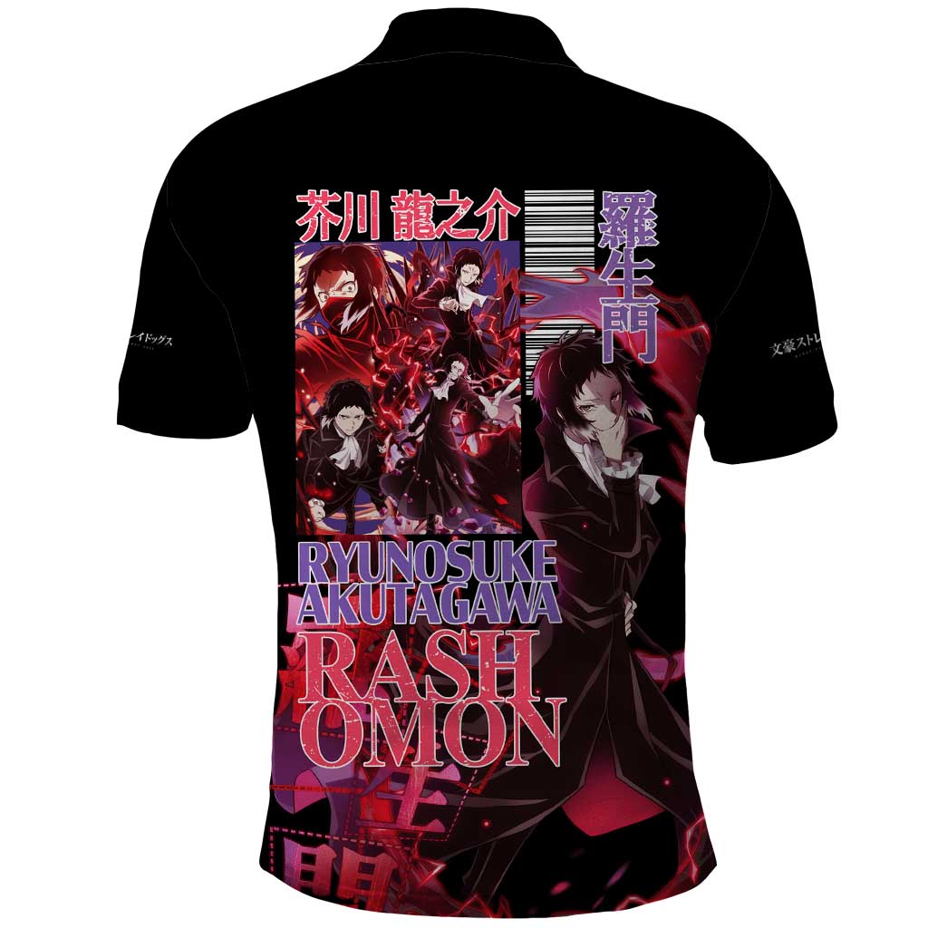 Ryunosuke Akutagawa Bungou Stray Dogs Polo Shirt Japan Anime Style - The Mazicc