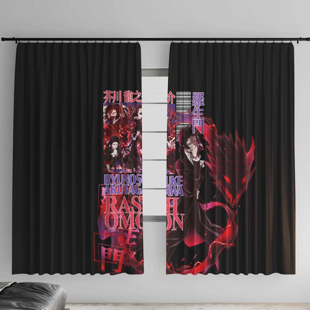 Ryunosuke Akutagawa Bungou Stray Dogs Window Curtain Japan Anime Style - The Mazicc