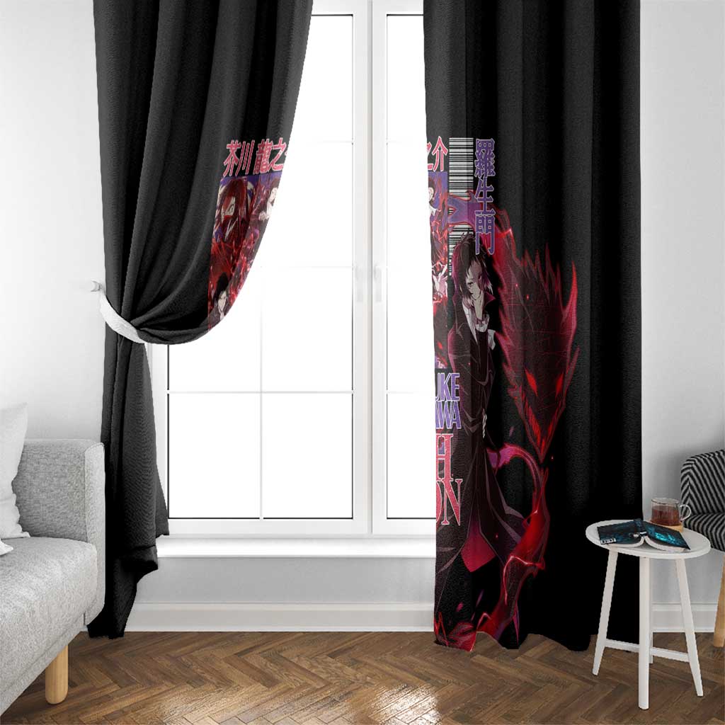 Ryunosuke Akutagawa Bungou Stray Dogs Window Curtain Japan Anime Style - The Mazicc