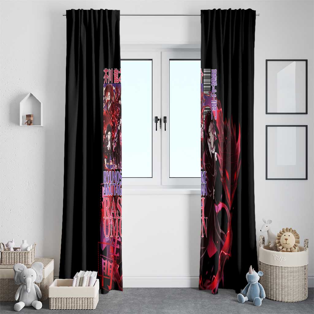 Ryunosuke Akutagawa Bungou Stray Dogs Window Curtain Japan Anime Style - The Mazicc