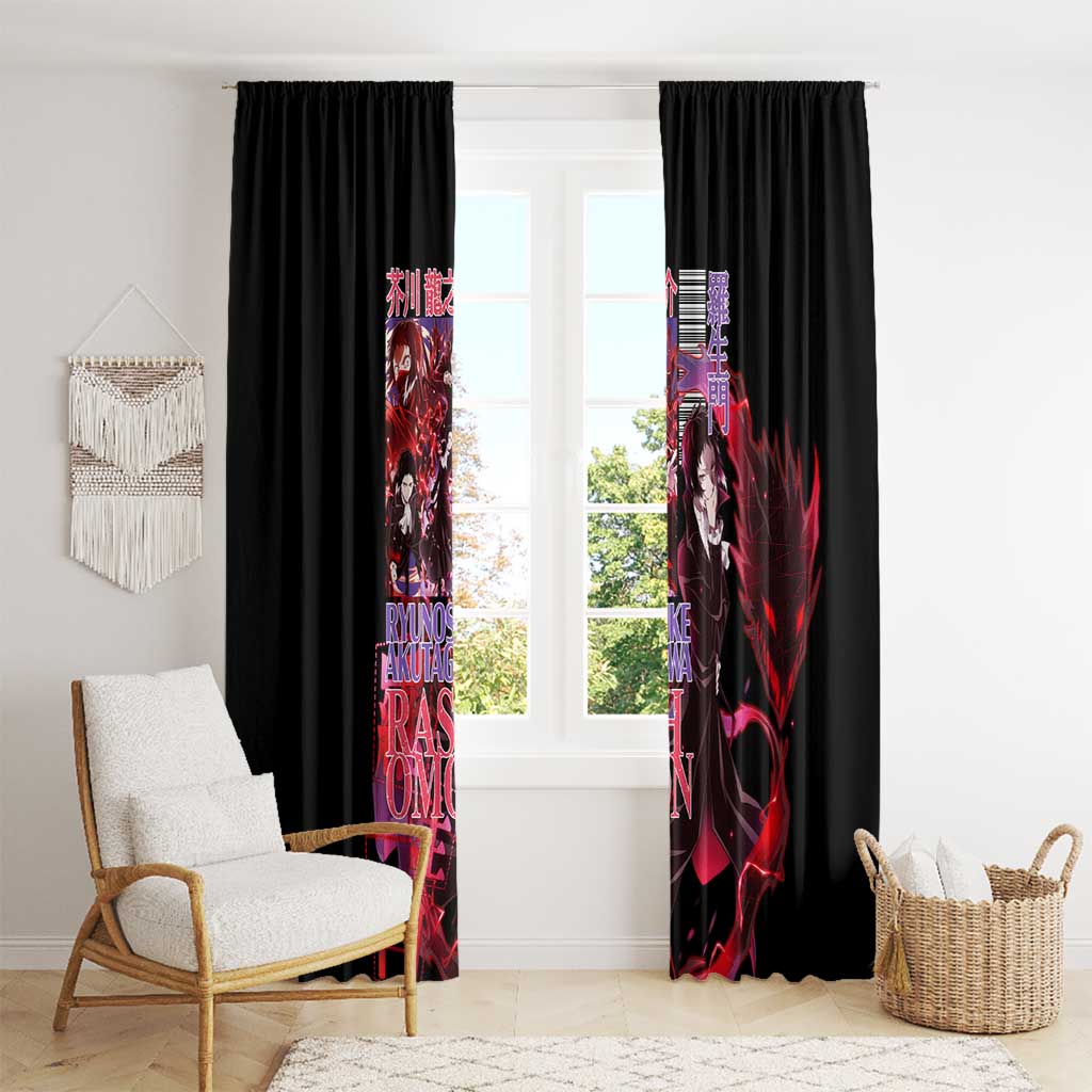 Ryunosuke Akutagawa Bungou Stray Dogs Window Curtain Japan Anime Style - The Mazicc