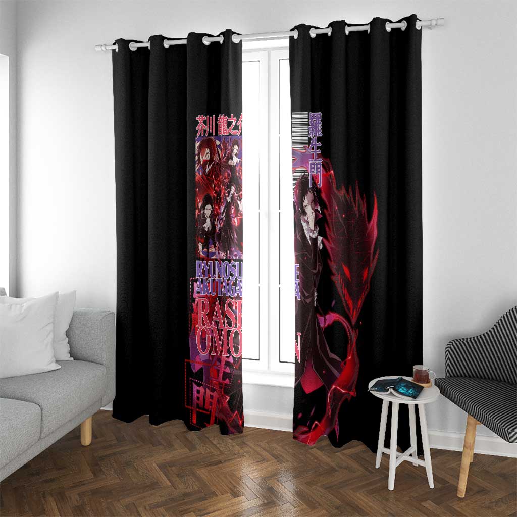 Ryunosuke Akutagawa Bungou Stray Dogs Window Curtain Japan Anime Style - The Mazicc