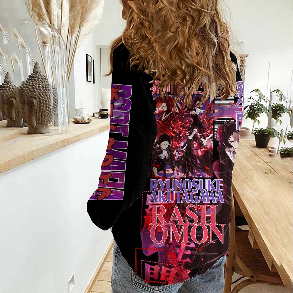 Ryunosuke Akutagawa Bungou Stray Dogs Women Casual Shirt Japan Anime Style - The Mazicc