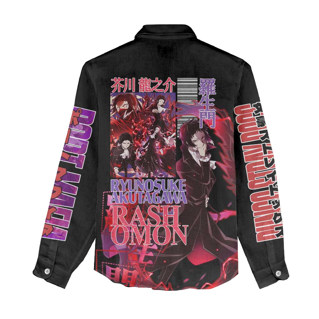 Ryunosuke Akutagawa Bungou Stray Dogs Women Casual Shirt Japan Anime Style - The Mazicc