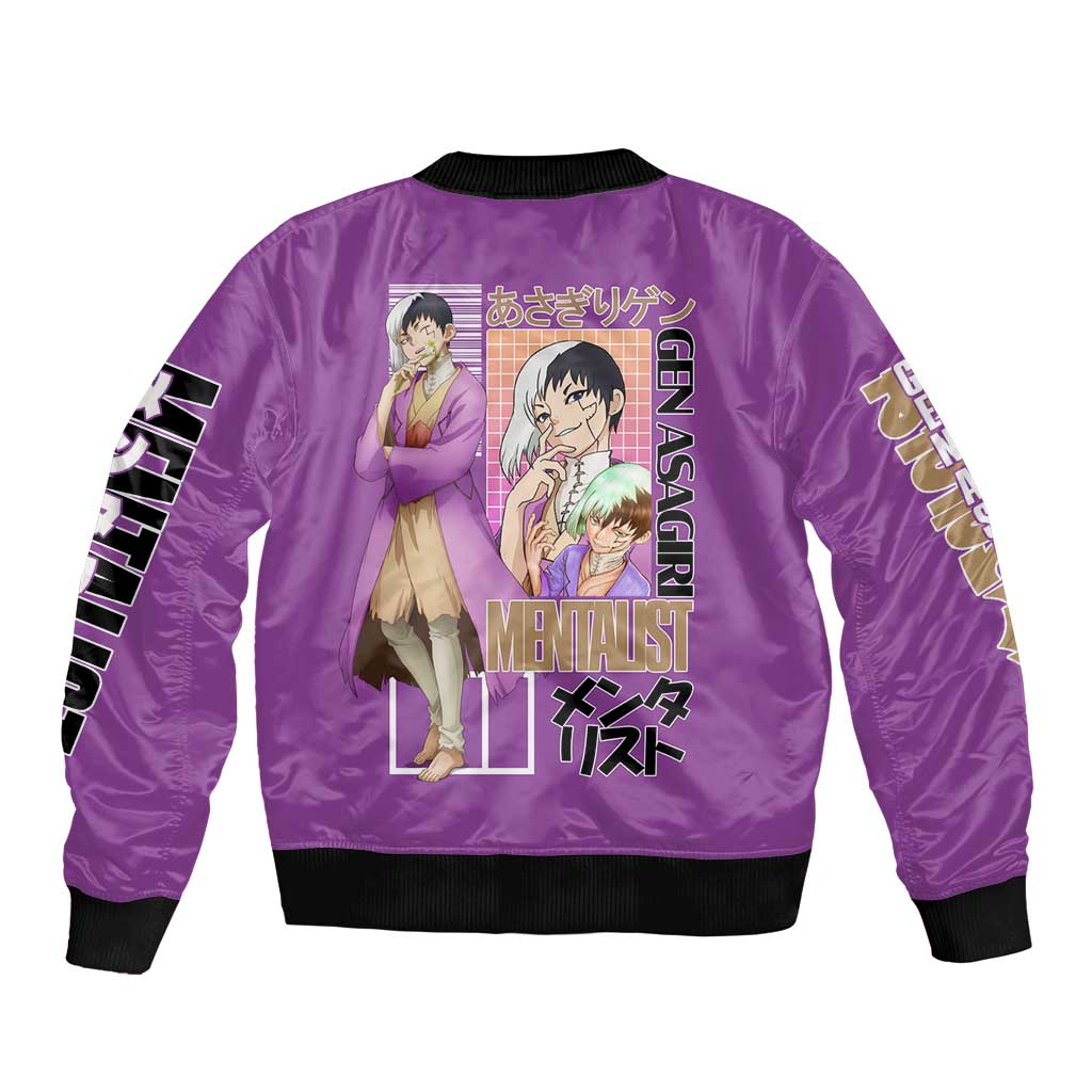 Gen Asagiri Dr. Stone Streetwear Bomber Jacket Japan Anime Style - The Mazicc
