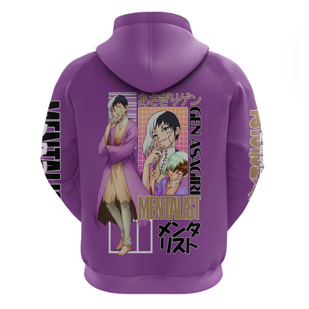Gen Asagiri Dr. Stone Streetwear Hoodie Japan Anime Style - The Mazicc