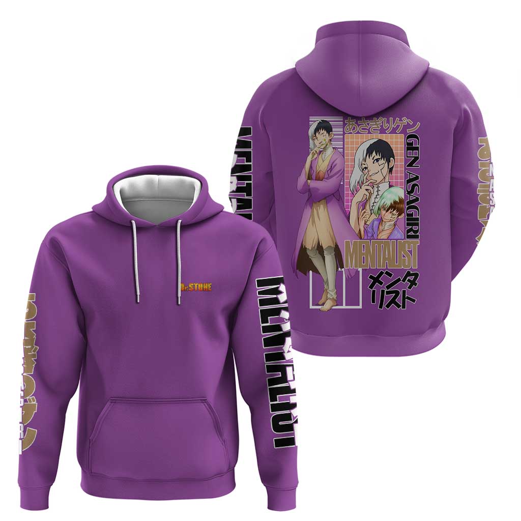 Gen Asagiri Dr. Stone Streetwear Hoodie Japan Anime Style - The Mazicc