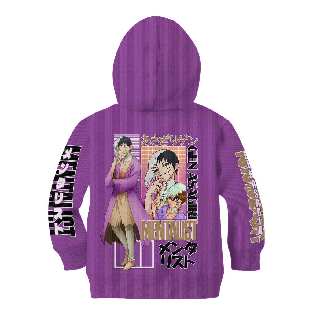 Gen Asagiri Dr. Stone Streetwear Kid Hoodie Japan Anime Style - The Mazicc