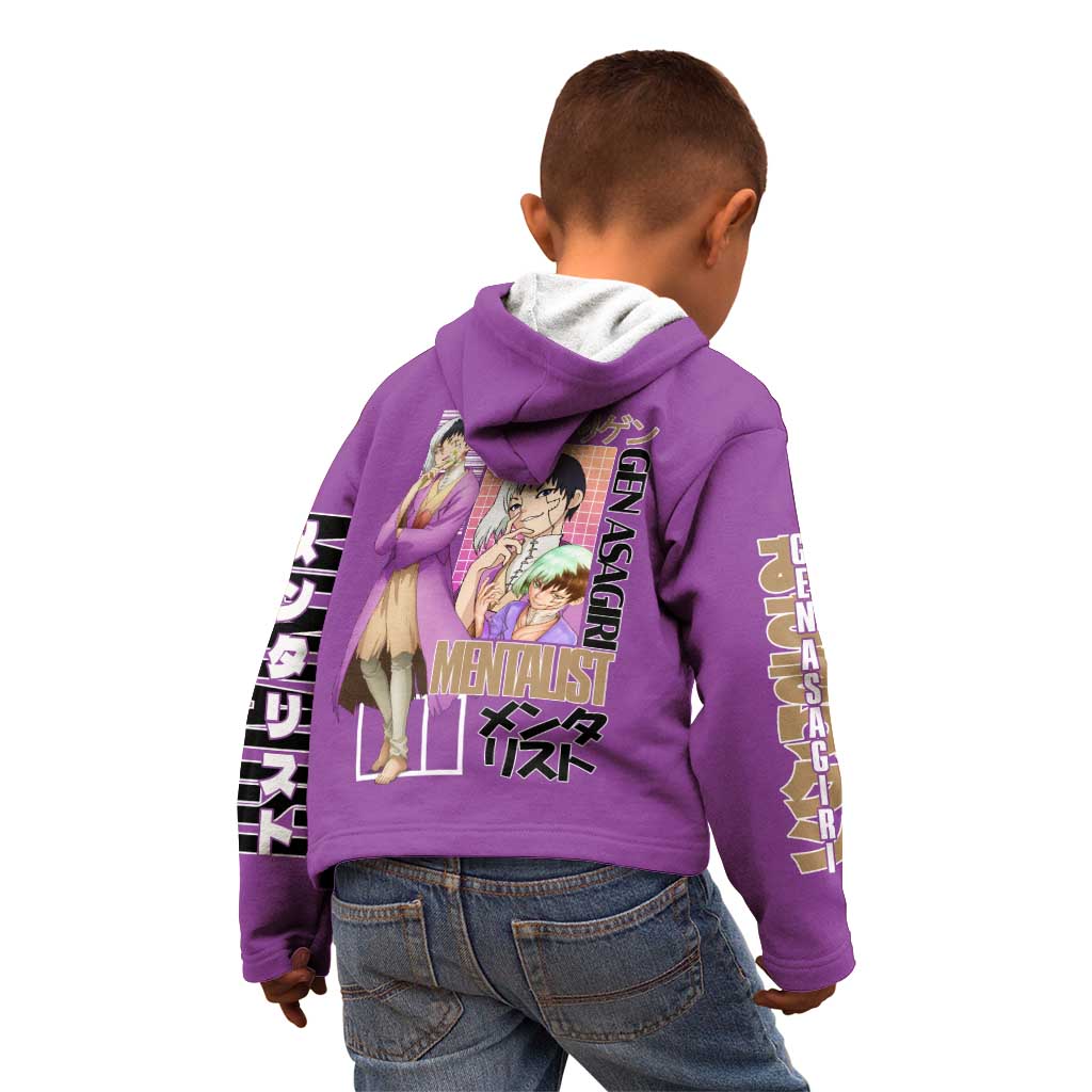 Gen Asagiri Dr. Stone Streetwear Kid Hoodie Japan Anime Style - The Mazicc