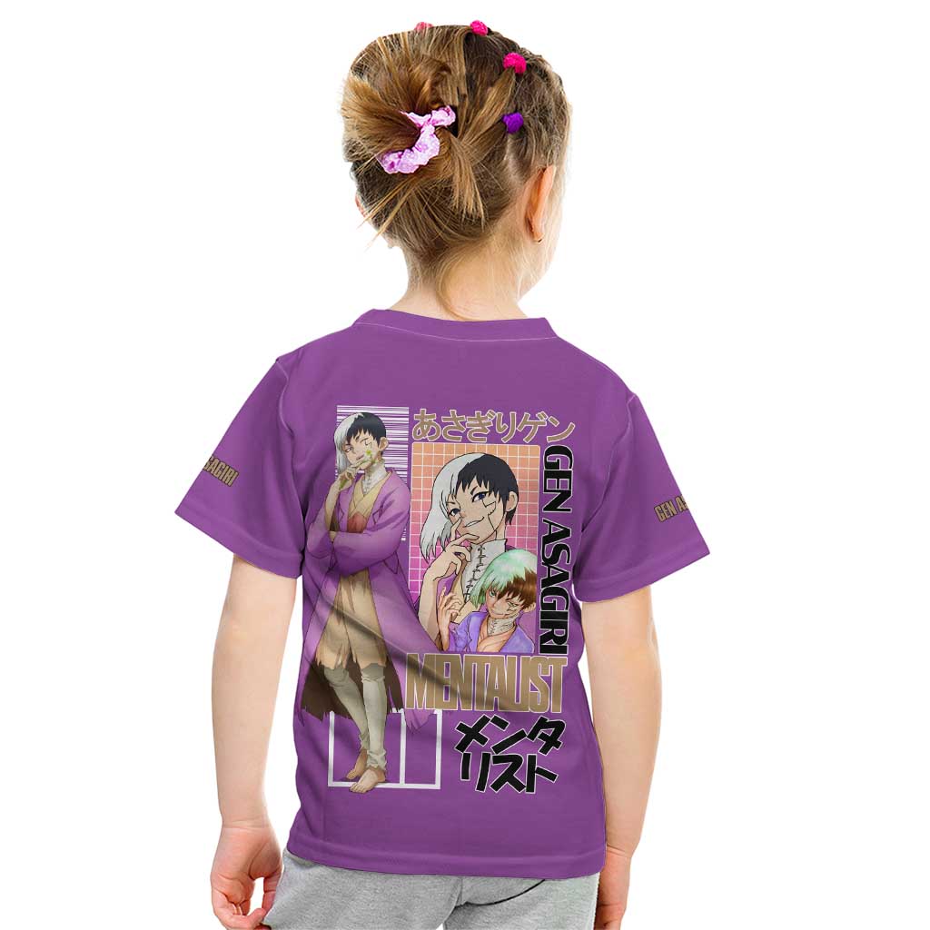 Gen Asagiri Dr. Stone Streetwear Kid T Shirt Japan Anime Style - The Mazicc