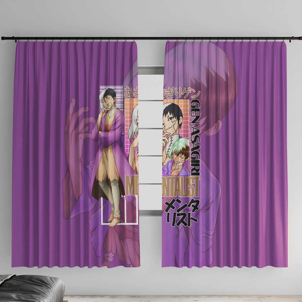 Gen Asagiri Dr. Stone Streetwear Window Curtain Japan Anime Style - The Mazicc