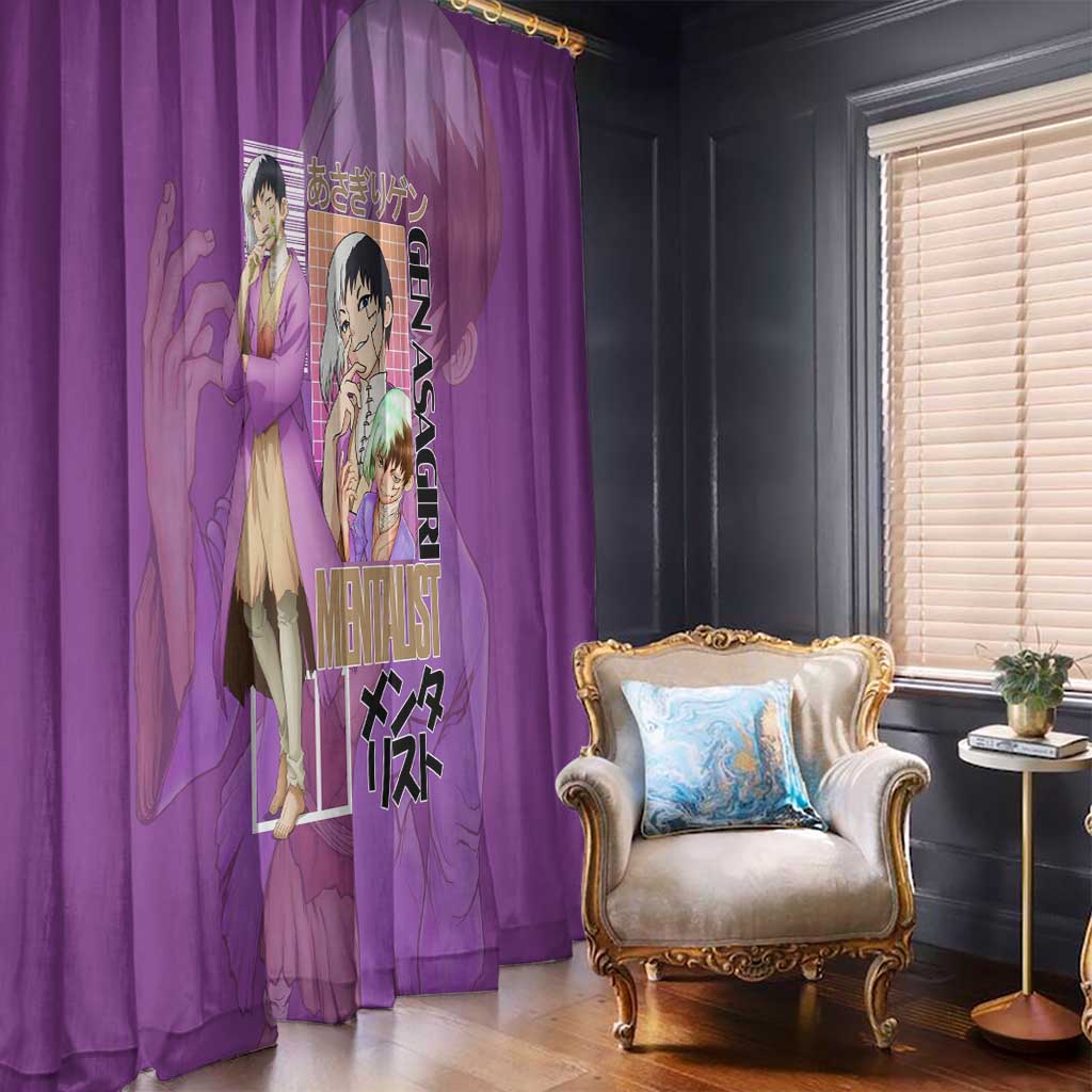 Gen Asagiri Dr. Stone Streetwear Window Curtain Japan Anime Style - The Mazicc