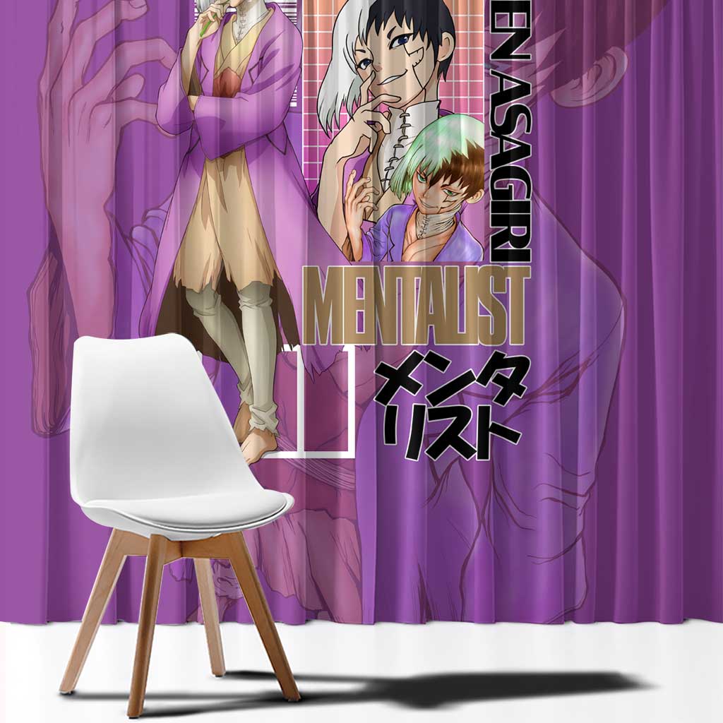 Gen Asagiri Dr. Stone Streetwear Window Curtain Japan Anime Style - The Mazicc