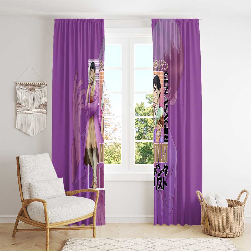 Gen Asagiri Dr. Stone Streetwear Window Curtain Japan Anime Style - The Mazicc