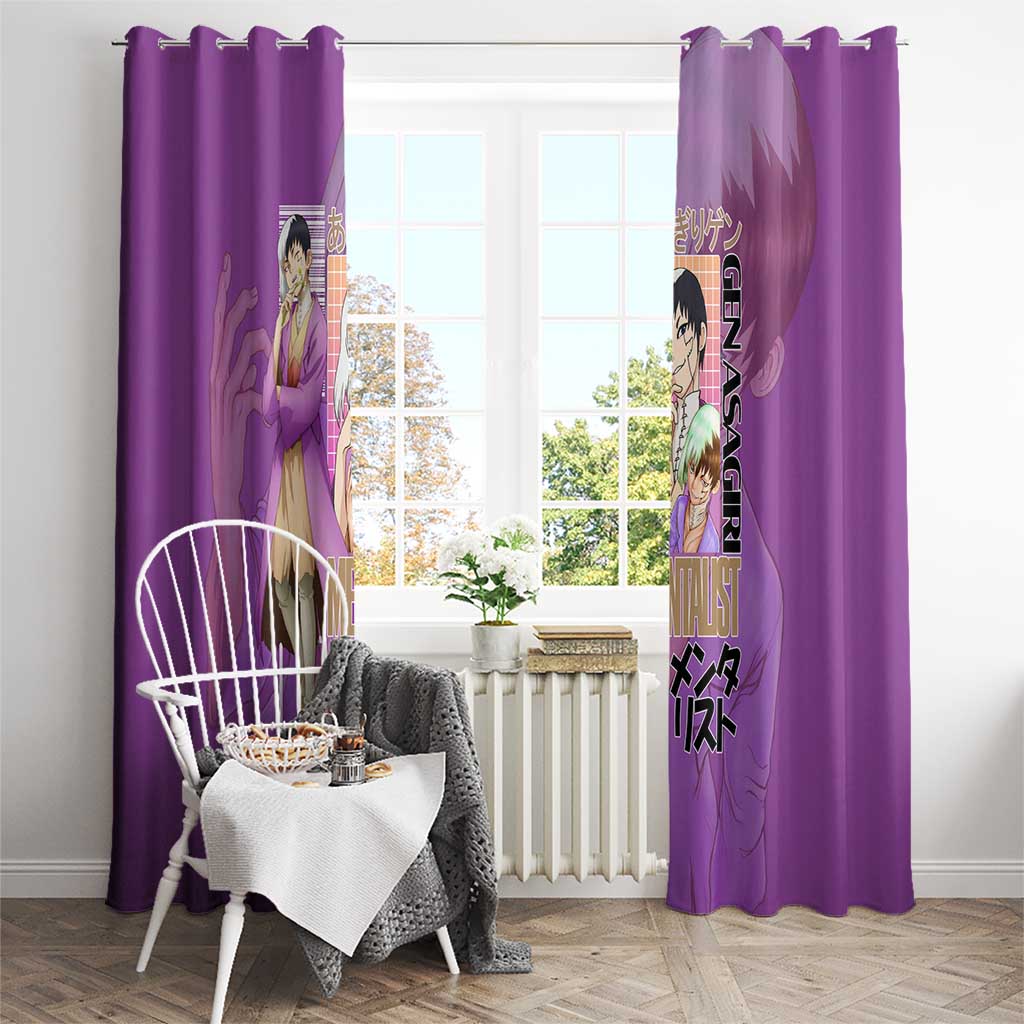 Gen Asagiri Dr. Stone Streetwear Window Curtain Japan Anime Style - The Mazicc