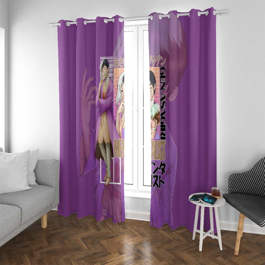 Gen Asagiri Dr. Stone Streetwear Window Curtain Japan Anime Style - The Mazicc