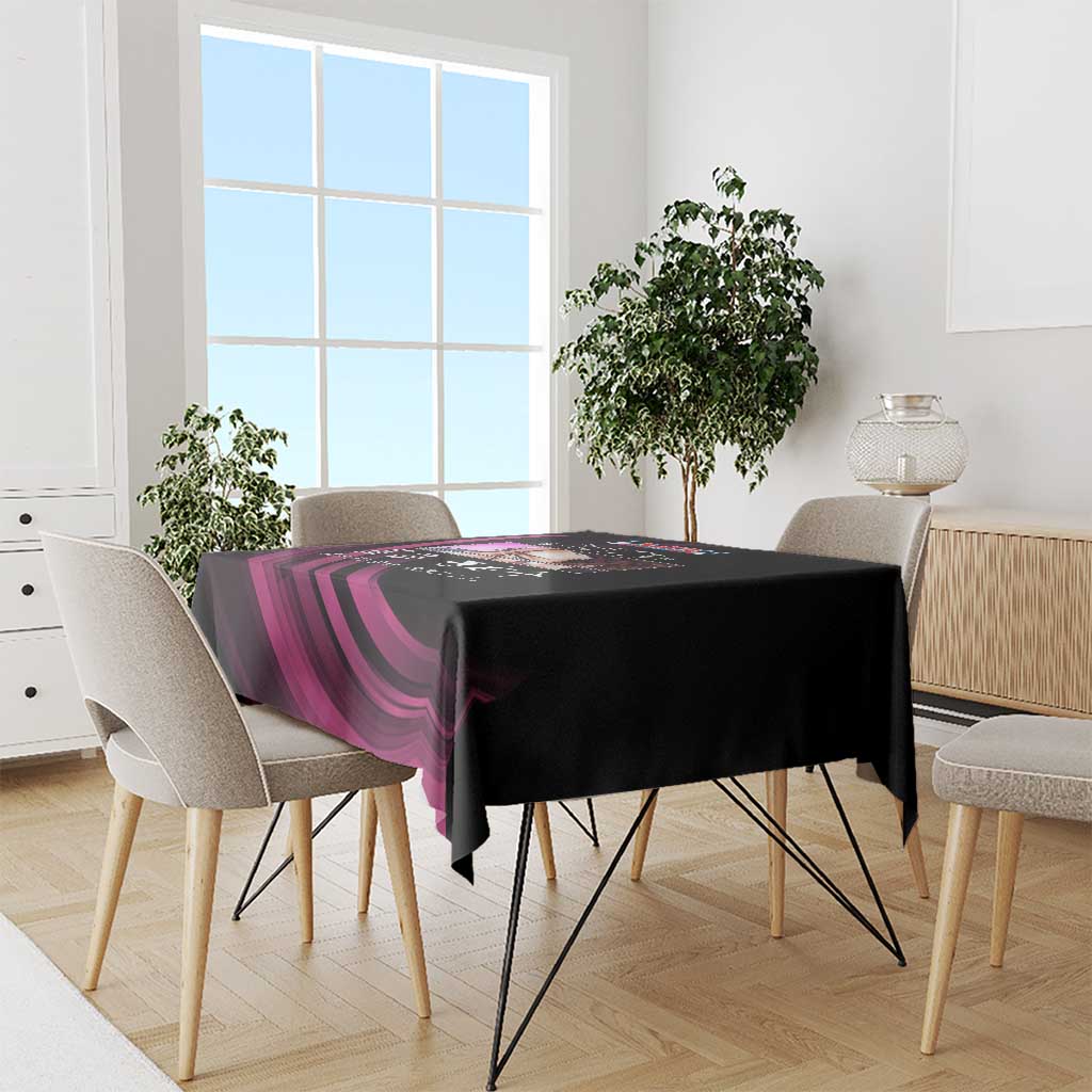 Sosuke Aizen Bleach Anime Black and Purple Theme Tablecloth with Zanpakuto Pose and Japanese Quote Design - The Mazicc