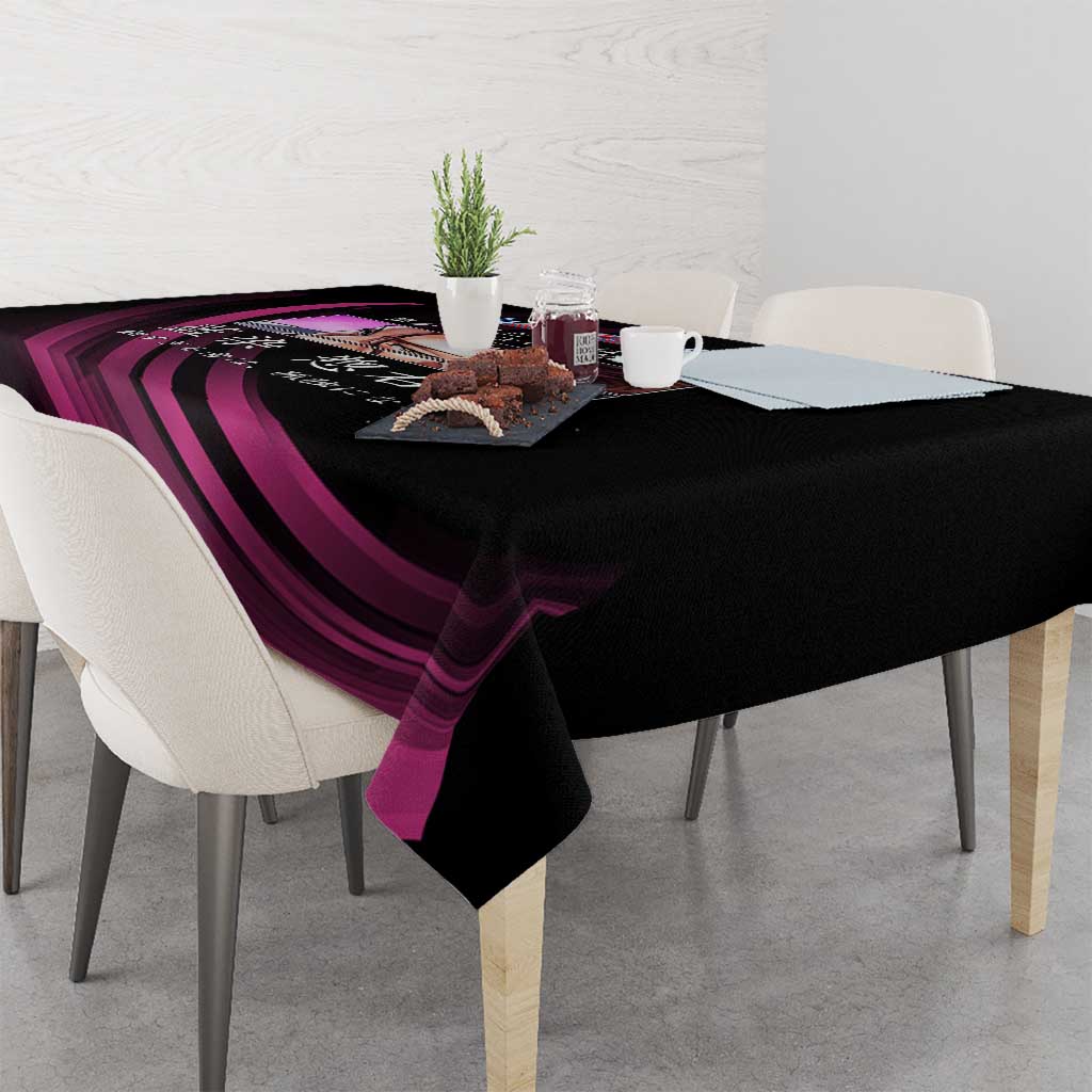 Sosuke Aizen Bleach Anime Black and Purple Theme Tablecloth with Zanpakuto Pose and Japanese Quote Design - The Mazicc