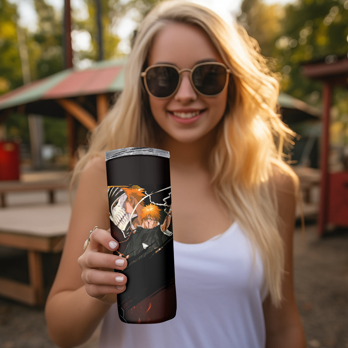 Ichigo Kurosaki Skinny Tumbler
