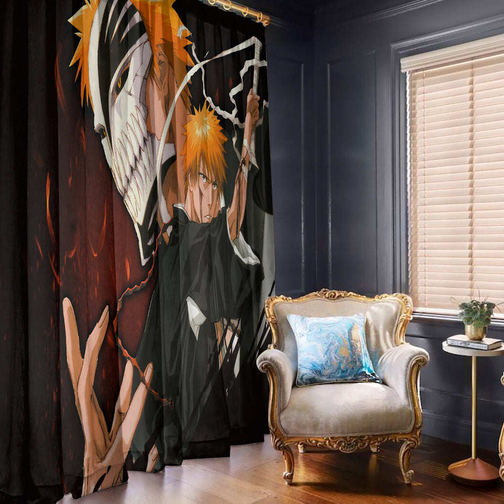Ichigo Kurosaki Window Curtain