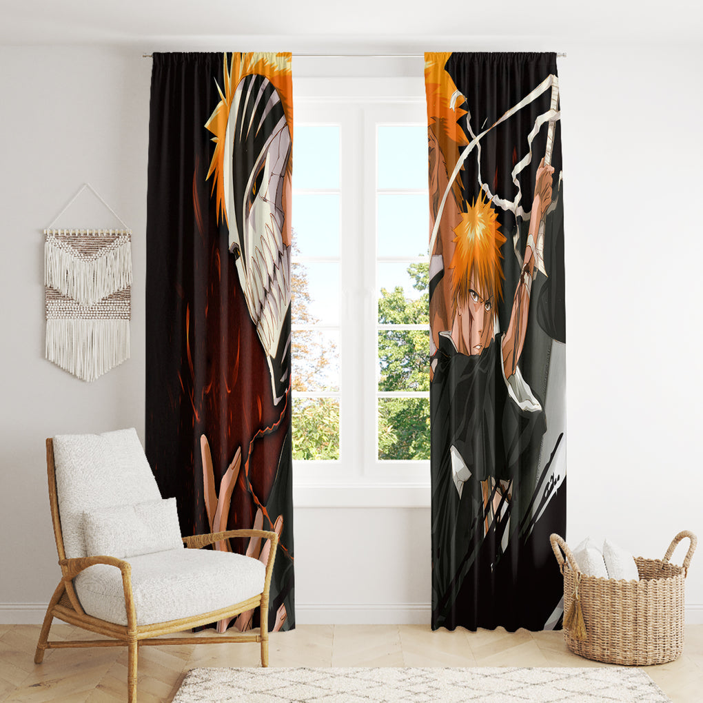 Ichigo Kurosaki Window Curtain