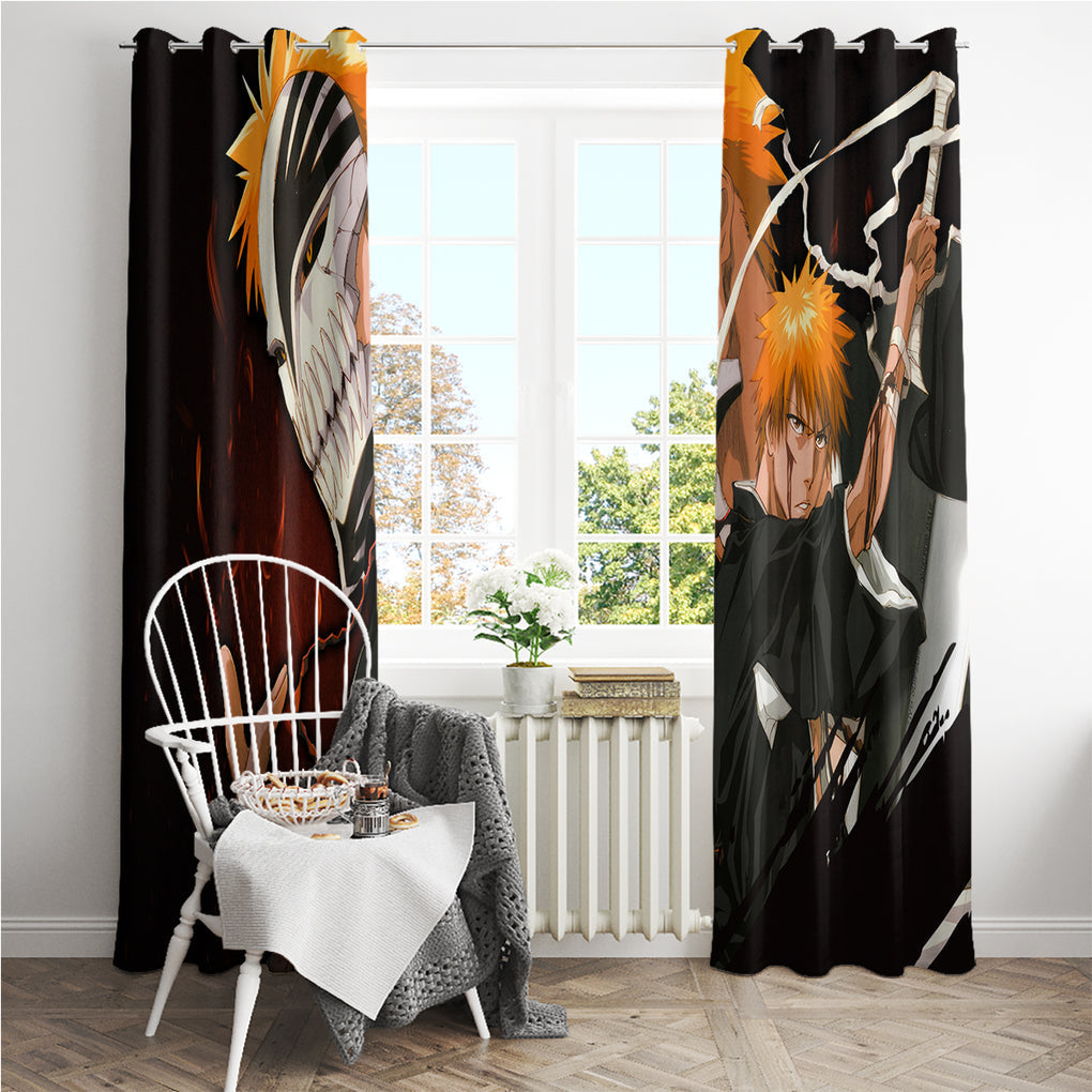 Ichigo Kurosaki Window Curtain
