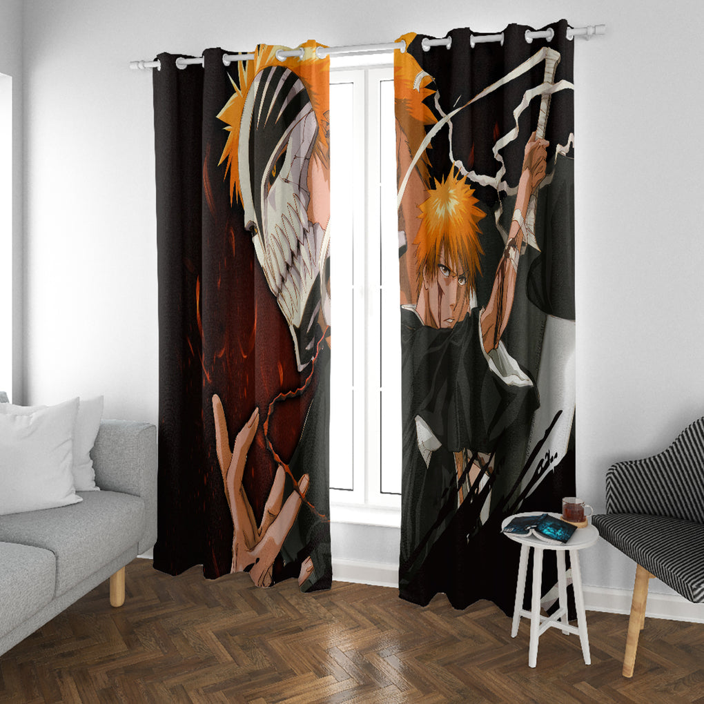 Ichigo Kurosaki Window Curtain