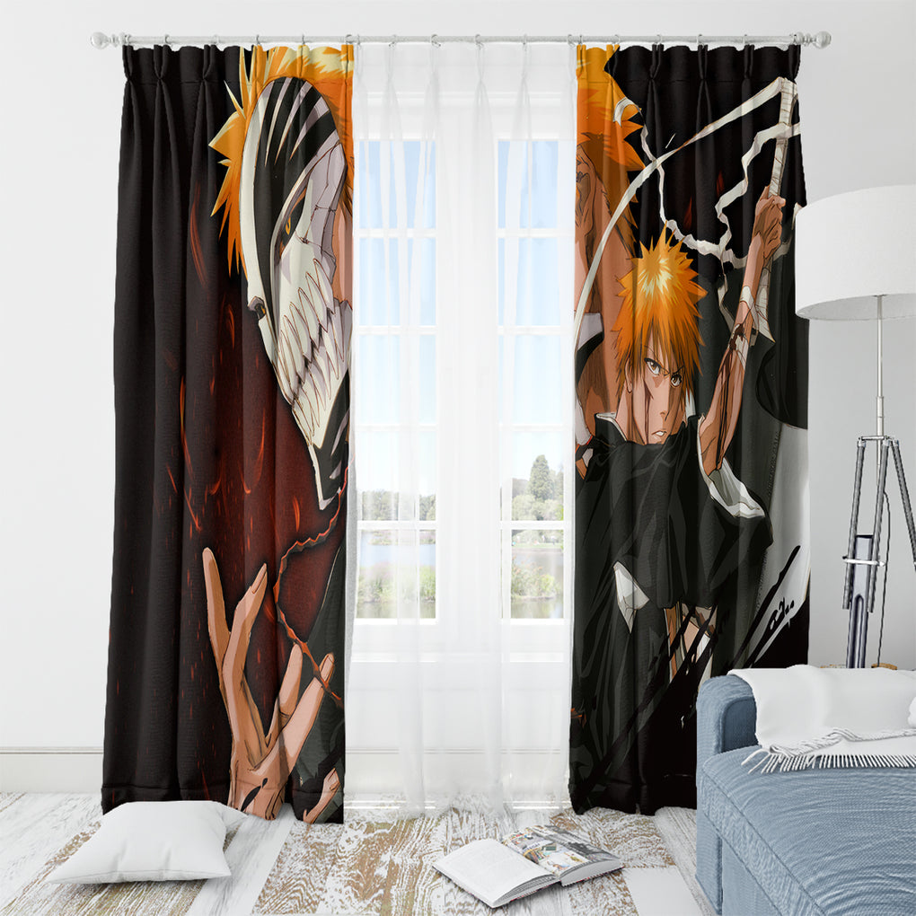 Ichigo Kurosaki Window Curtain