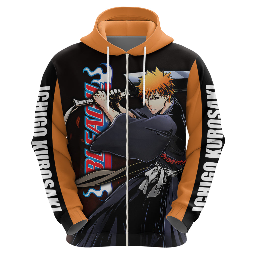 Ichigo Kurosaki Zip Hoodie