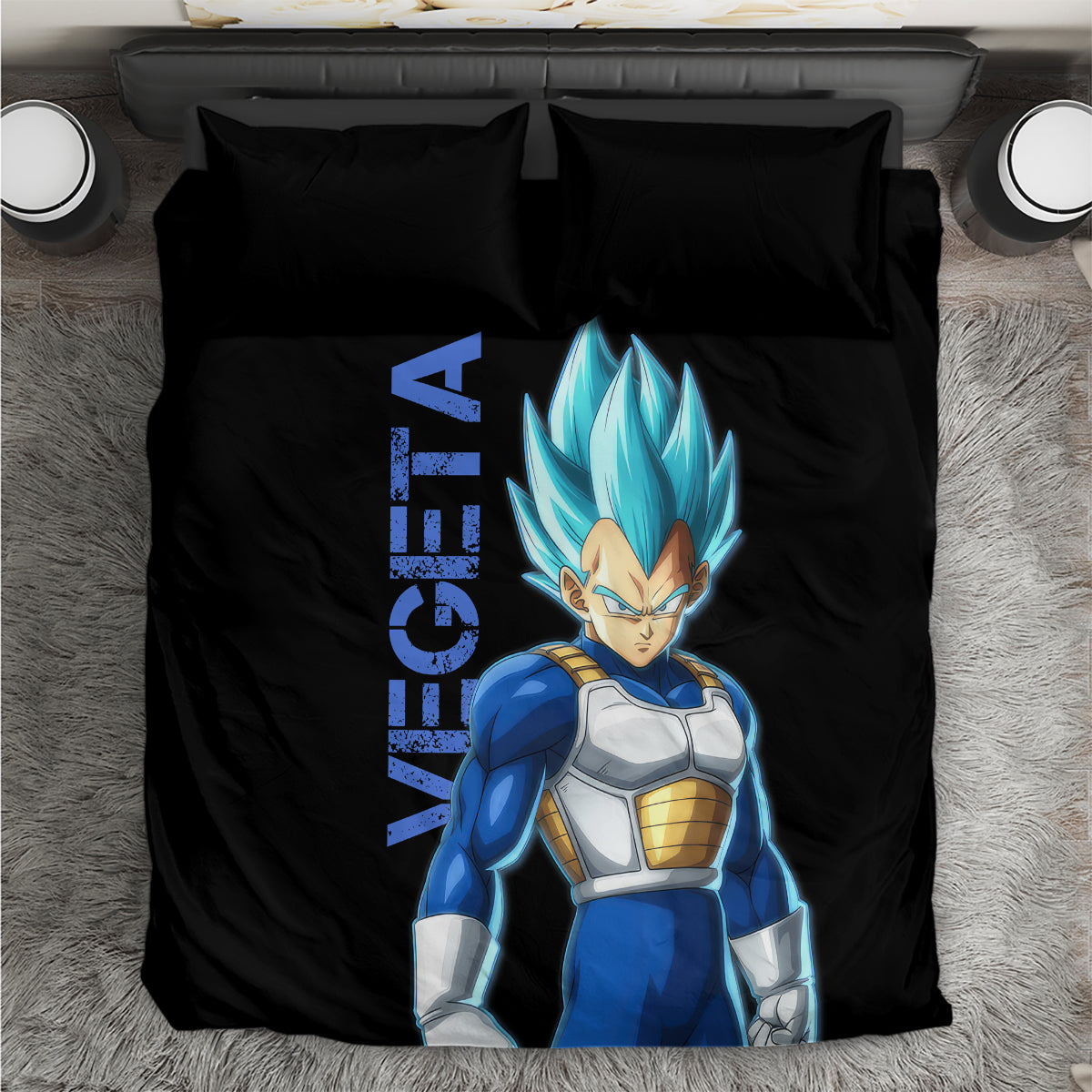 Vegeta Blue Dragon Ball Anime Bedding Set