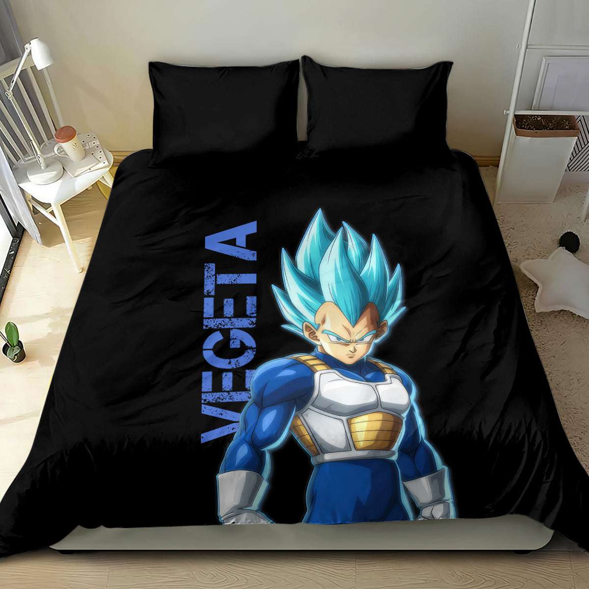 Vegeta Blue Dragon Ball Anime Bedding Set