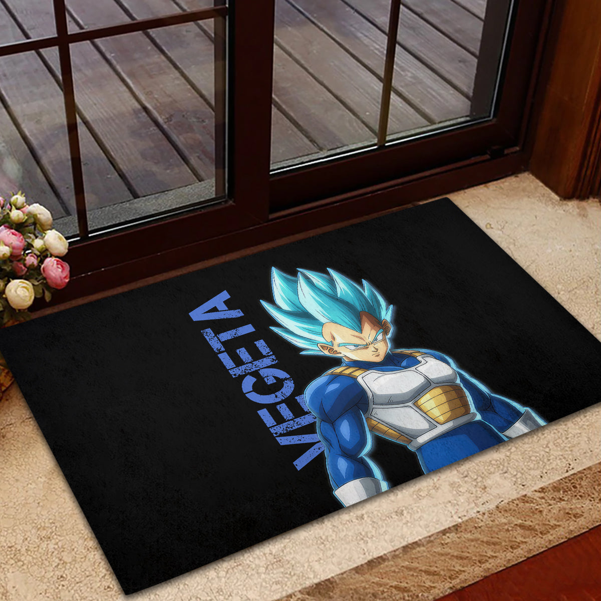 Vegeta Blue Dragon Ball Anime Rubber Doormat