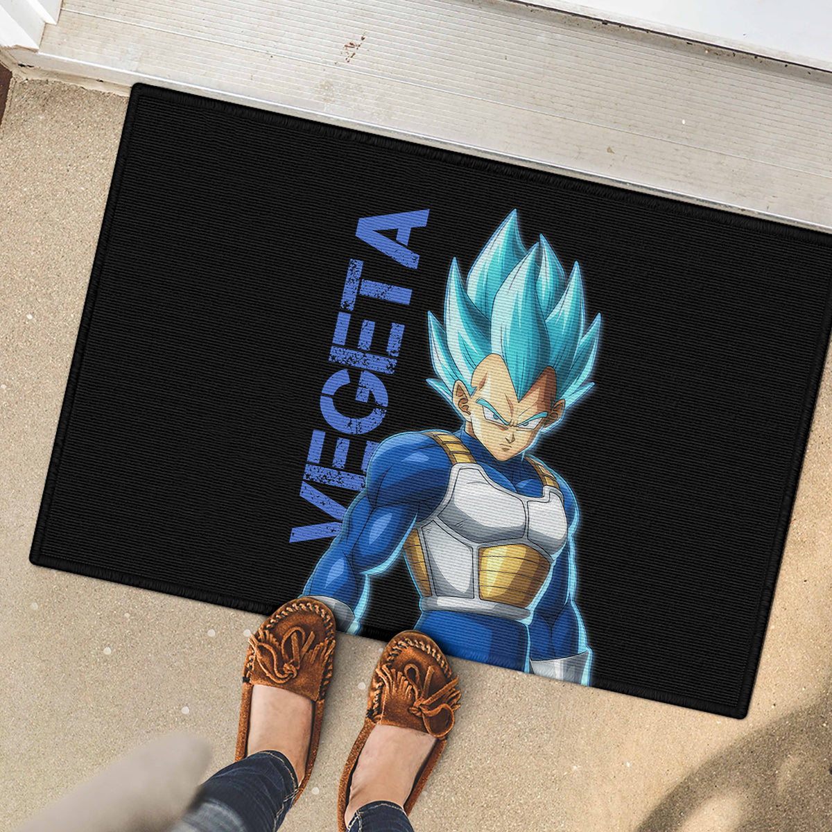 Vegeta Blue Dragon Ball Anime Rubber Doormat
