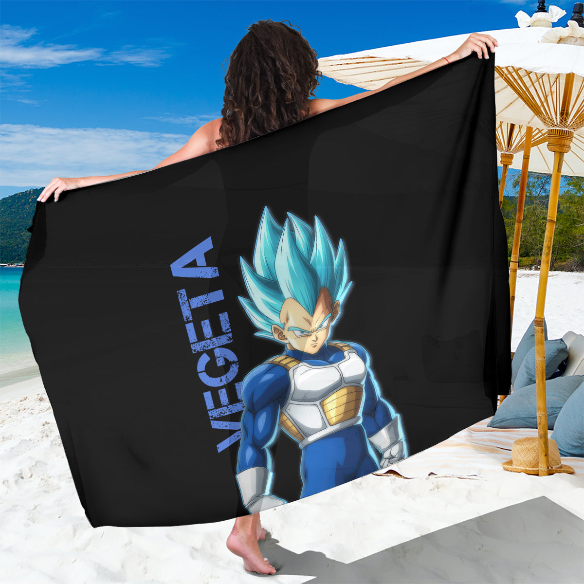 Vegeta Blue Dragon Ball Anime Sarong