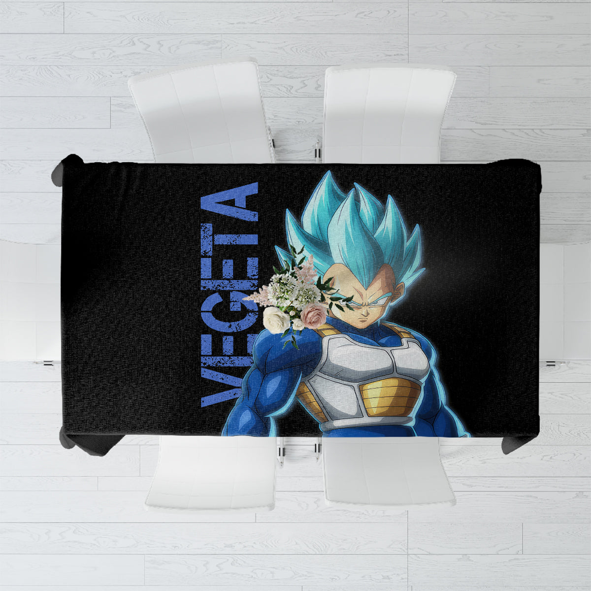 Vegeta Blue Dragon Ball Anime Tablecloth