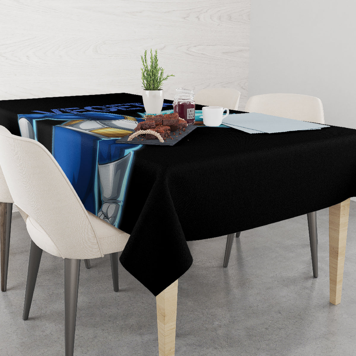 Vegeta Blue Dragon Ball Anime Tablecloth